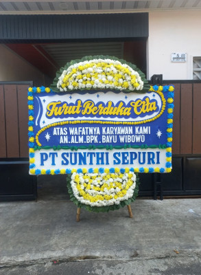 Papan Bunga Duka di Marunda